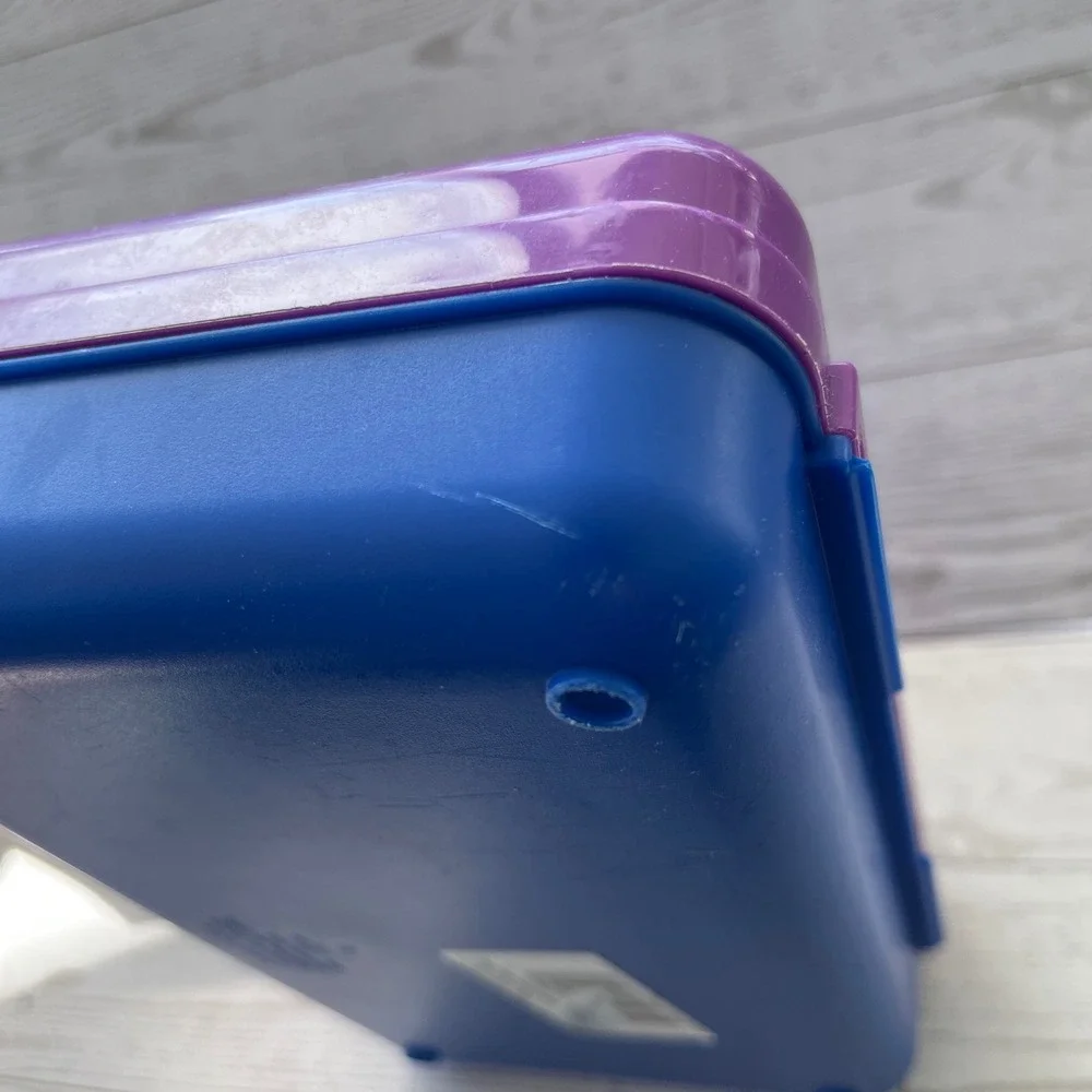 Vintage SpaceMaker Pencil Box Purple Blue‎ 90s Retro School Supply Newell 1996